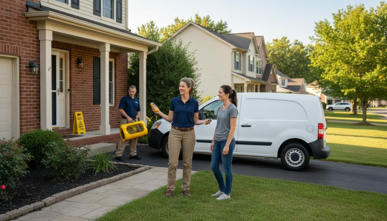 Residential water damage restoration in Mcgregor, IA